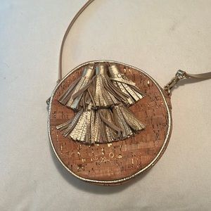 crossbody round cork round handbag